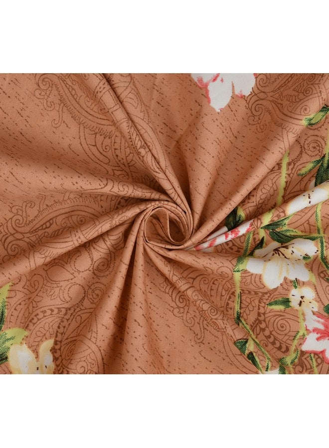 STARNSTYLE 100% Cotton Super Soft 240 Thread Count Elastic Fitted All Around Elastic Printed King Size Double Bed Bedsheet with 2 Pillow Cover 72" X 78" - Image 5