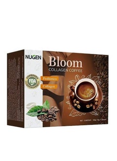 NUGEN Bloom Probiotic Collagen Coffee 100% Organic, Weight Loss Coffee Slimming Coffee Probiotic Collagen Detox Premium Collagen Coffee  (10g*10bags)  - Image 1