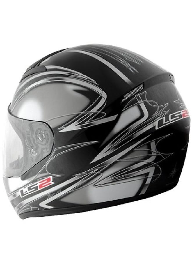 LS2 Blast Full Face Motorcycle Helmet – Diamond Black | Lightweight, ECE Certified, Aerodynamic, Anti-Scratch Visor, for Men & Women Riders- Size Large - Image 2