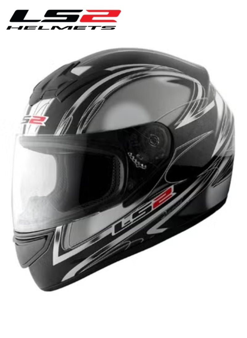 LS2 Blast Full Face Motorcycle Helmet – Diamond Black | Lightweight, ECE Certified, Aerodynamic, Anti-Scratch Visor, for Men & Women Riders- Size Large - Image 1