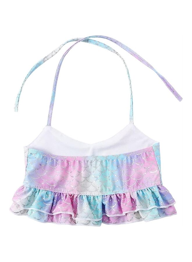 Mermaid Swimsuit Bikini Set for Little Girls Princess Swimming Costume 4 Pieces Kids Role Play Bathing Suit Set?Mermaid for Swimming Girls Swimsuit Princess (Color : Pink, Size120 - Image 5