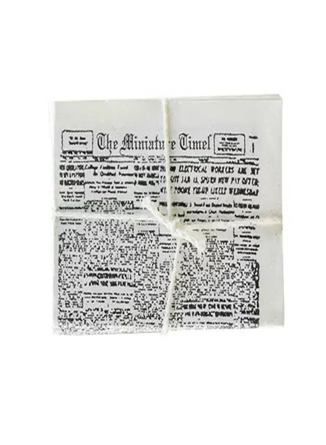 Jowxsx 1/12 Miniature Newspaper Dollhouse Decoration Accessories, DIY Doll House Kit - Image 1