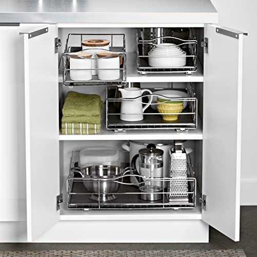 simplehuman 9 inch Pull-Out Cabinet Organizer, Heavy-Gauge Steel Frame - Image 5