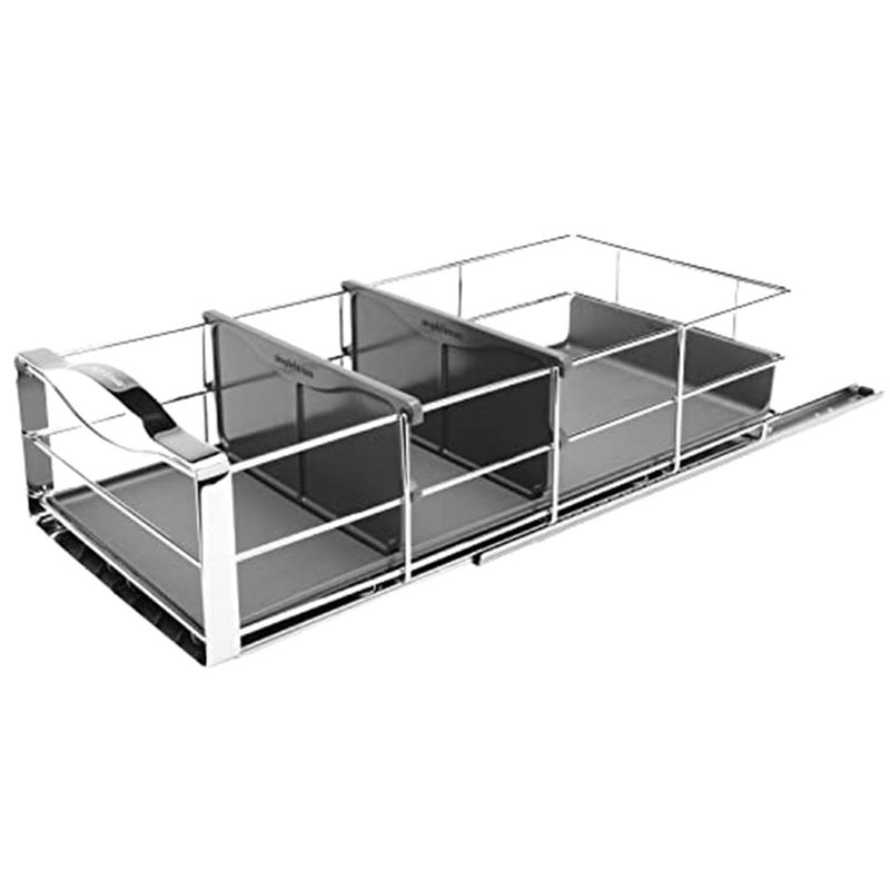 simplehuman 9 inch Pull-Out Cabinet Organizer, Heavy-Gauge Steel Frame - Image 4