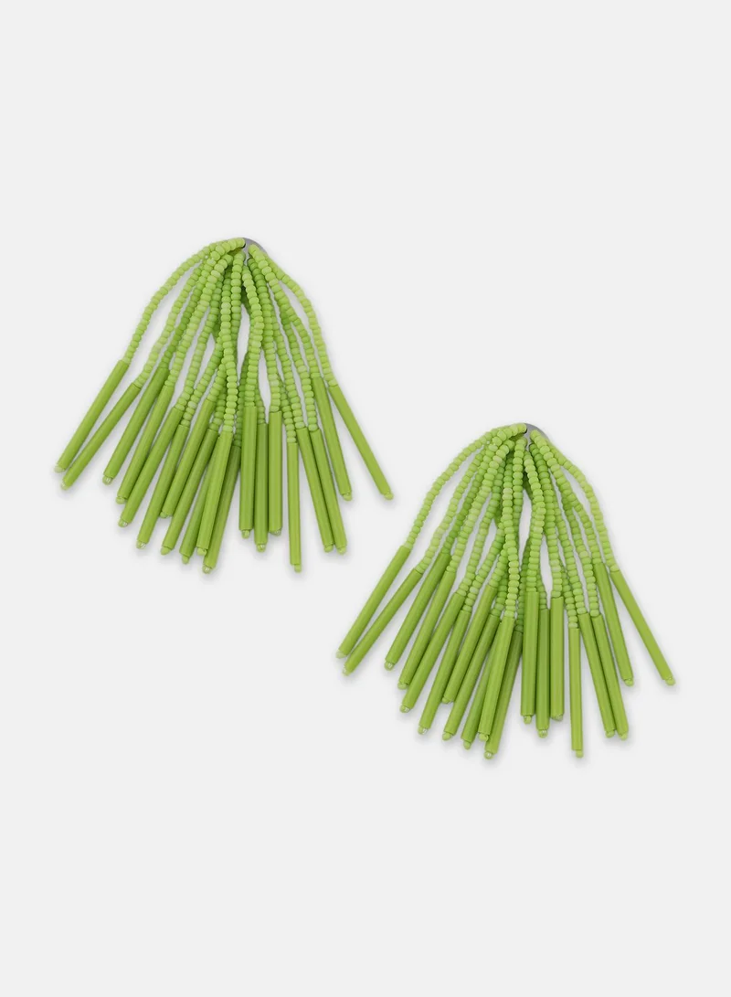 SOHI Long Fringette Artificial Drop Earring Jewellery