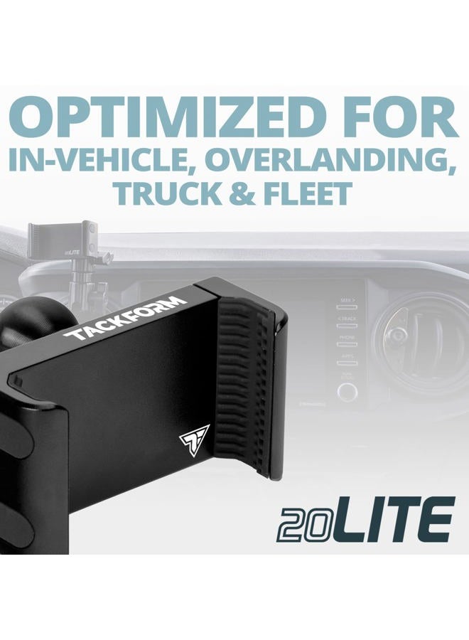 tackform Enduro 20LITE Phone Holder - Spring Tension Optimized for in Vehicle Use, Truck and Fleet, Rock Crawling | 20mm Aluminum Ball - Image 5