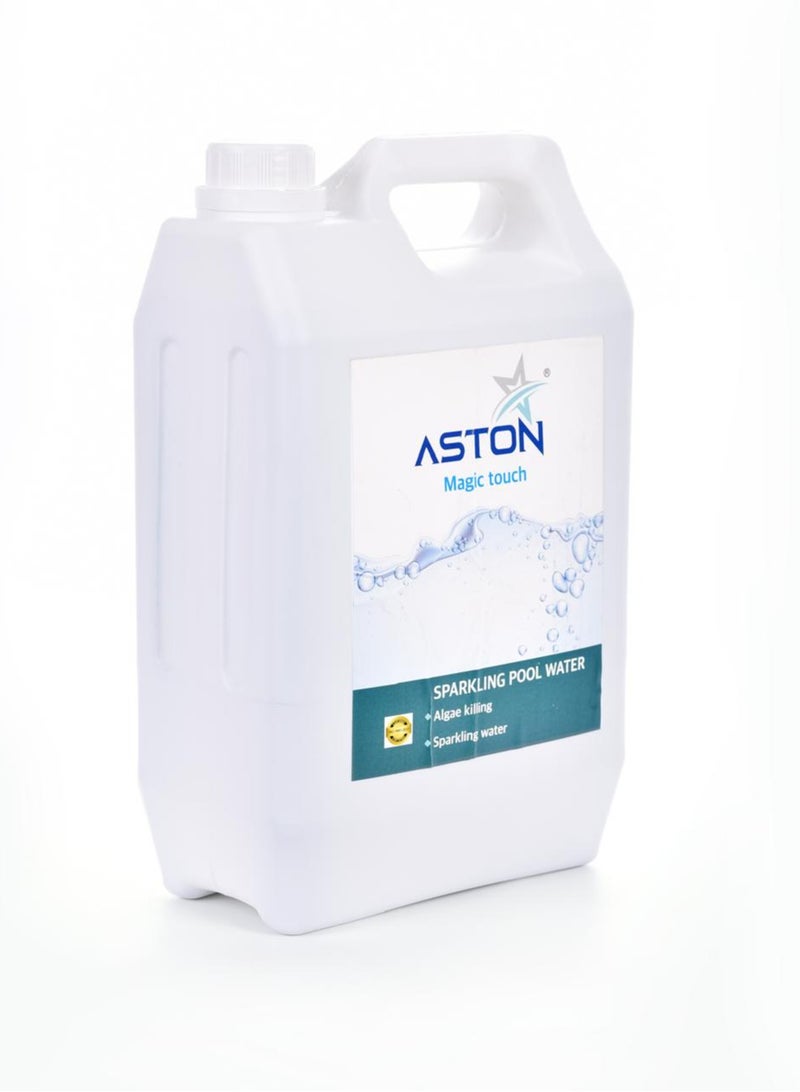 Aston Magic Touch Pool Water Treatment, 5 Litres, Sparkling Water and Algae Control - Image 1
