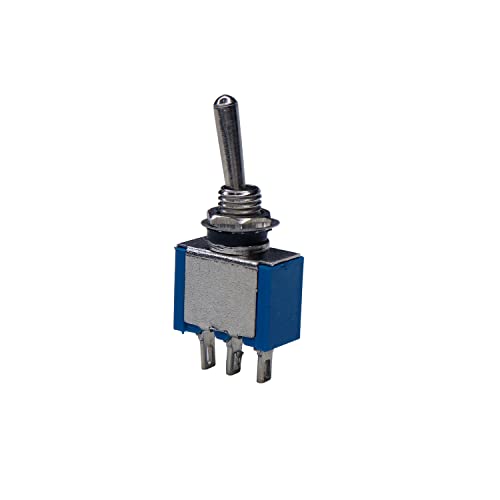 Electronicspices Electronic Spices 10pcs SPDT Mini Toggle Switch 3-Pin 2 Position ON/ON Miniature Toggle Switch 6A 125V AC - Image 3