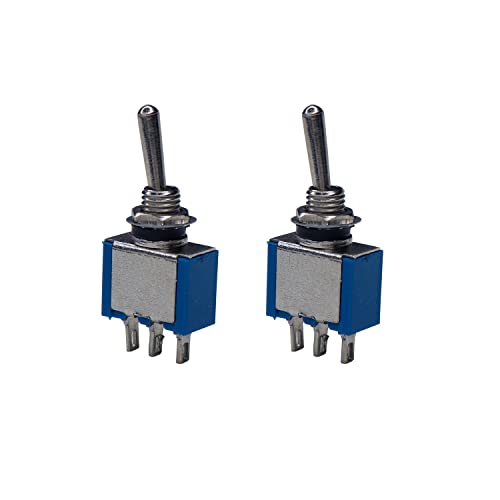 Electronicspices Electronic Spices 10pcs SPDT Mini Toggle Switch 3-Pin 2 Position ON/ON Miniature Toggle Switch 6A 125V AC - Image 4