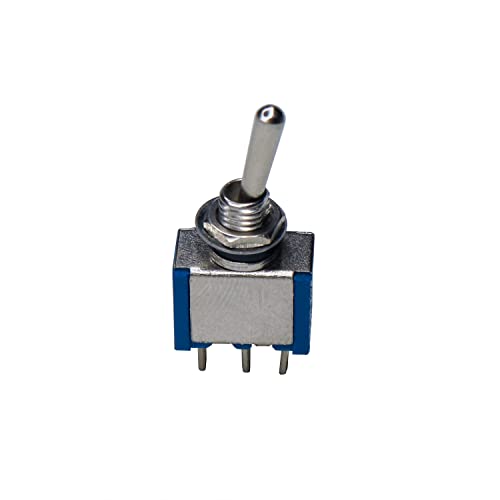 Electronicspices Electronic Spices 10pcs SPDT Mini Toggle Switch 3-Pin 2 Position ON/ON Miniature Toggle Switch 6A 125V AC - Image 2