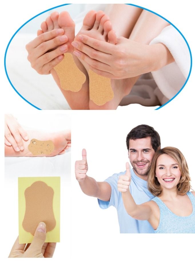 Sefudun 28-Piece Disposable Antiperspirant Pads Foot Underarm Sweat Absorbent Pads Beige - Image 4