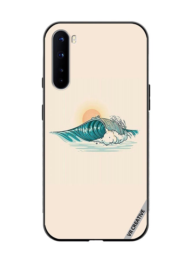 VR CREATIVE Protective Case Cover For OnePlus Nord Waves Design Multicolour - Image 1