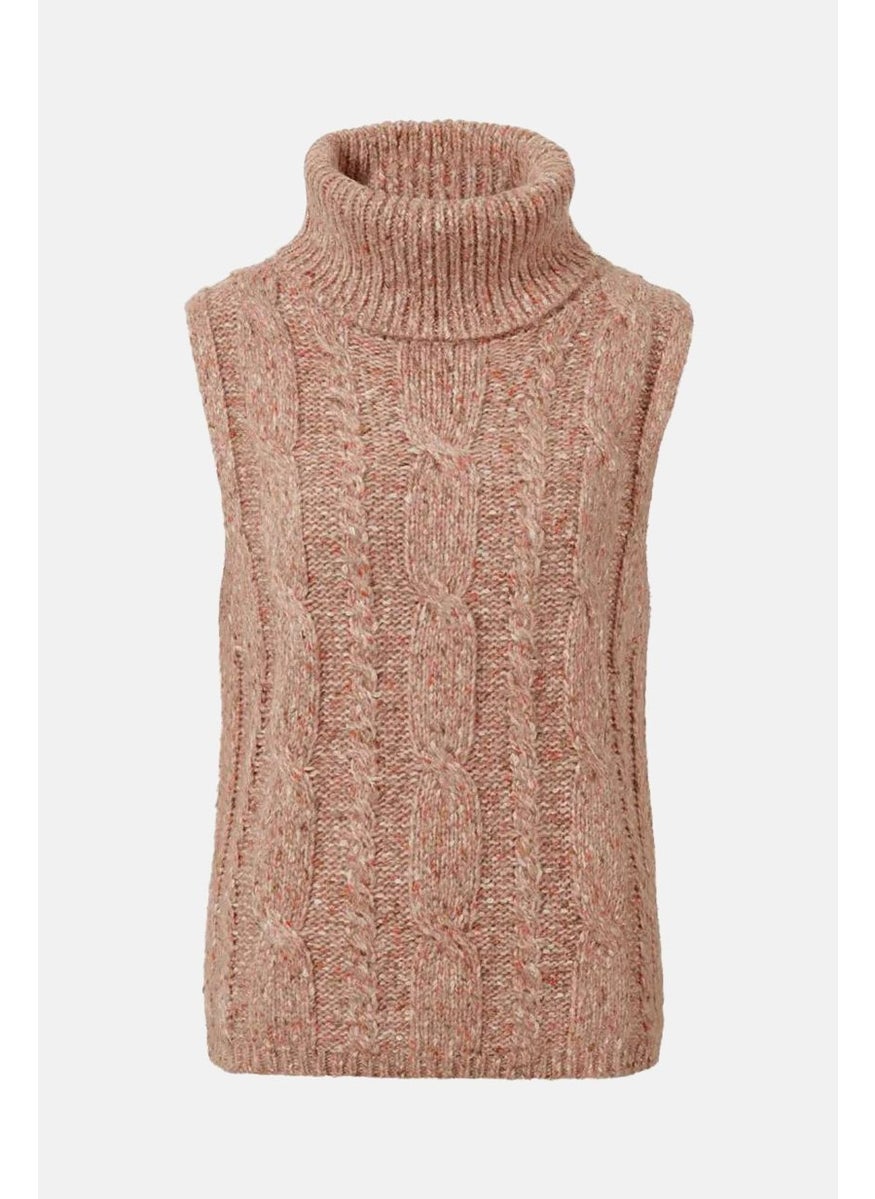 Women Knitted Sleeveless Sweater Vest, Dark Blush Combo - pzsku/ZC3F1A1E07A9BC435CCB1Z/45/_/1740493222/5040e299-545f-421b-a37b-6e651591ad54