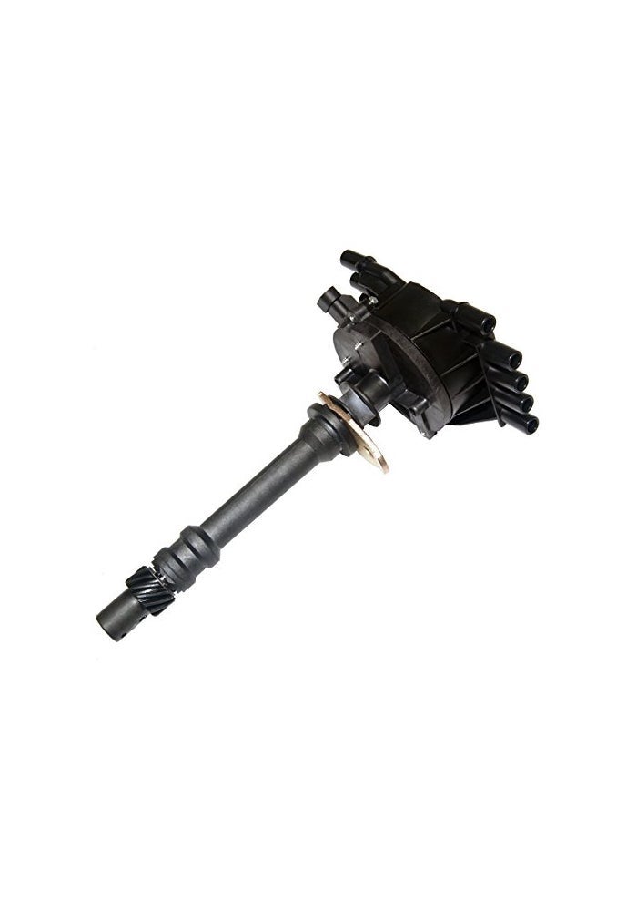MAS Distributor With Black Cap Replacement For Chevy GMC Cadillac Vortec V8 57L 50L 19962002 Direct Fit Aluminum Body 1104051 1104058 1104079 12570425 93441558 GM01 841829 301829 - Image 1