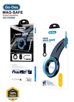 GO-DES Magnetic Car Mobile Holder Go-Des Premium Quality Super Strong Magnetic Freely Foldable Car Phone Holder GD-HD988  - Image 4