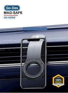 GO-DES Magnetic Car Mobile Holder Go-Des Premium Quality Super Strong Magnetic Freely Foldable Car Phone Holder GD-HD988  - Image 3