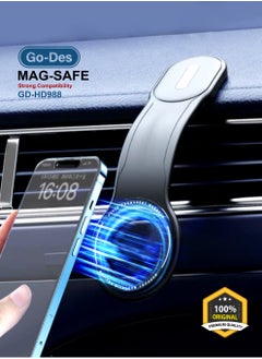 GO-DES Magnetic Car Mobile Holder Go-Des Premium Quality Super Strong Magnetic Freely Foldable Car Phone Holder GD-HD988  - Image 1