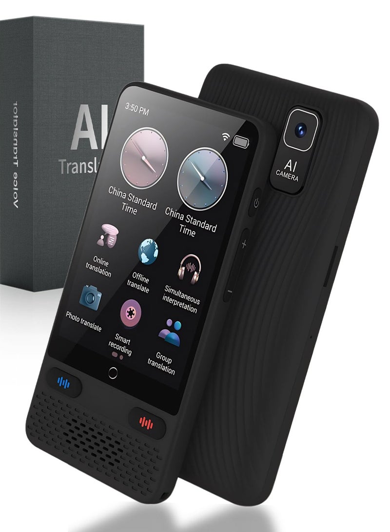 NajmStyle Language Translator Device No WiFi Needed, Real Time Two Way Language Translator 138 Languages Supported, Online/Offline/AI/Voice/Photo Translation, Instant Translator for Business, Learning & Travel - Image 1