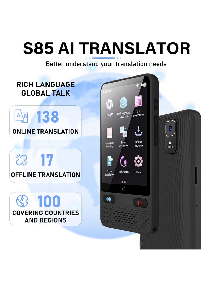 NajmStyle Language Translator Device No WiFi Needed, Real Time Two Way Language Translator 138 Languages Supported, Online/Offline/AI/Voice/Photo Translation, Instant Translator for Business, Learning & Travel - Image 2