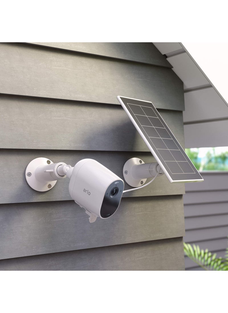 ARLO Arlo Essential Solar Panel Charger - Arlo Certified Accessory - Weather Resistant, 8 ft Power Cable, Adjustable Mount, Only Works with Arlo Essential and Essential XL Cameras, White - VMA3600  - Image 2