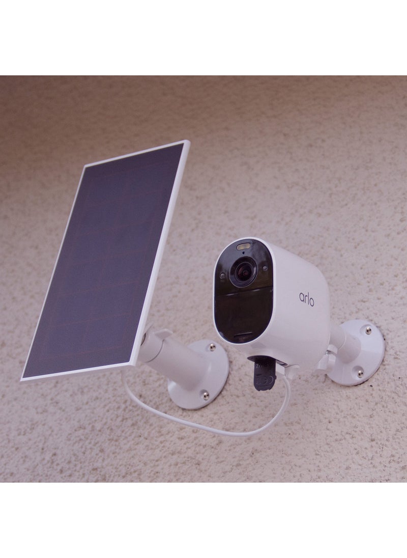 ARLO Arlo Essential Solar Panel Charger - Arlo Certified Accessory - Weather Resistant, 8 ft Power Cable, Adjustable Mount, Only Works with Arlo Essential and Essential XL Cameras, White - VMA3600  - Image 3
