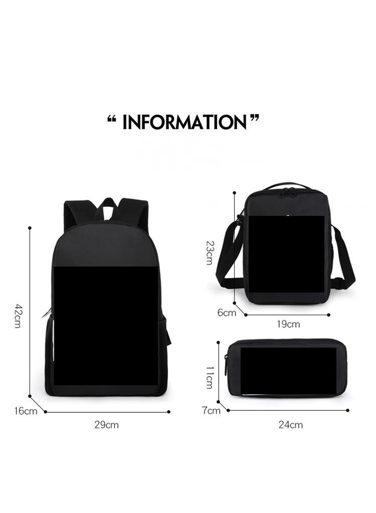 3 Pcs Skibidi Toilet  School Bag Satchel Pencil Case Animated Game Skibidi Toilet Man Gifts For Kids TV Man Toilet Man Titan Man - Image 2