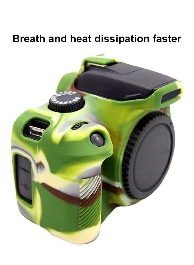 بولوز غطاء PULUZ السيليكوني الناعم لكاميرا Canon EOS 3000D / 4000D – غطاء واقي مرن مضاد للخدوش والصدمات، تصميم خفيف الوزن ومتين، وصول كامل للأزرار، متوافق مع الحامل الثلاثي(تمويه) - Image 5