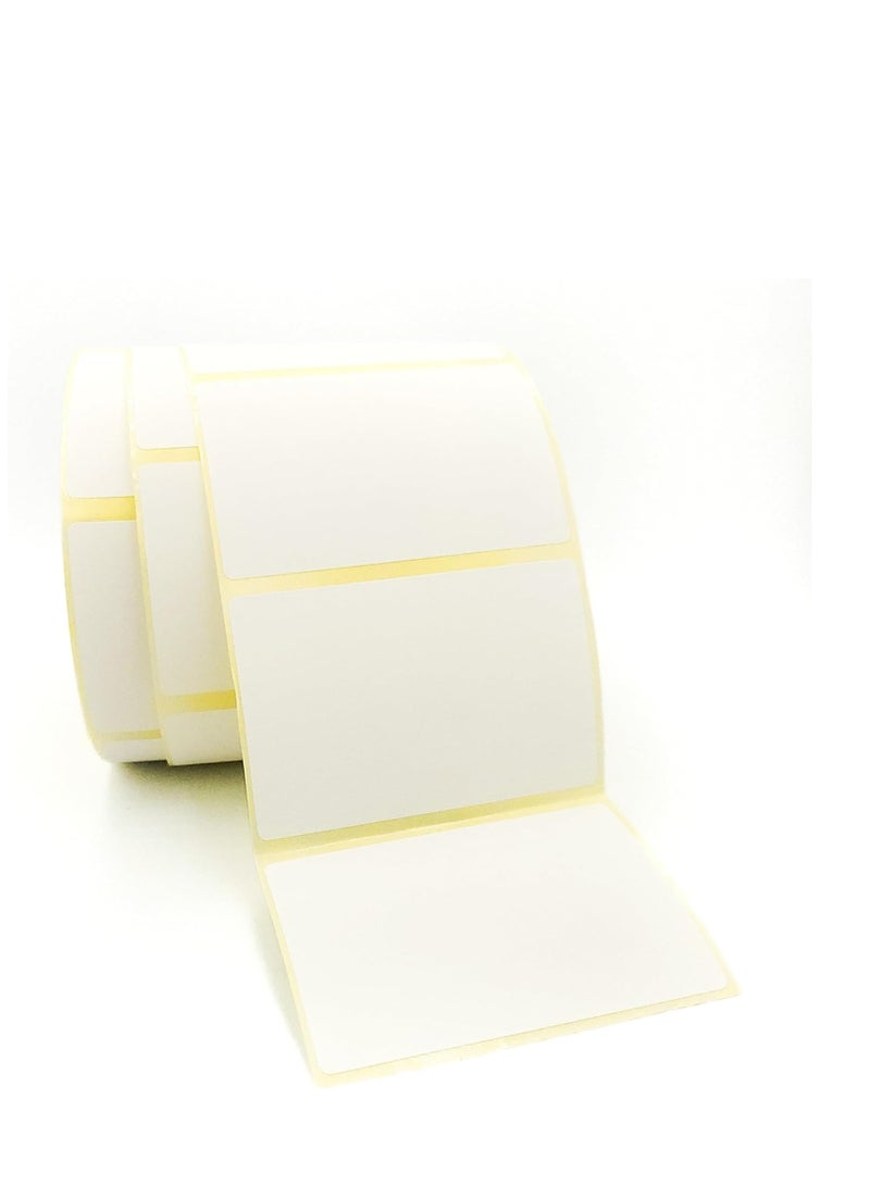 Terabyte ملصقات حرارية بيضاء على شكل لفة - 75 × 50 مم - لفة من 1000 - لاصق دائم، لرمز الشريط، ملصقات لاصقة بيضاء للتسمية 4 لفات حزمة - Image 5