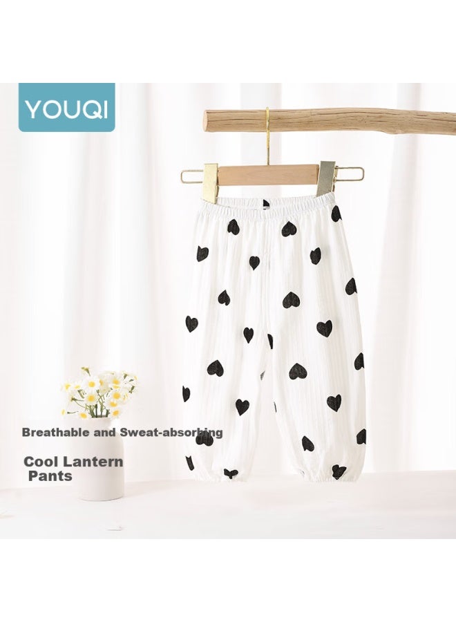 Youqi Baby Pants Summer Ultra-thin Mosquito-proof Breathable Sleeping Pants Uni Baby Lantern Pants Casual Long Pants - Image 3