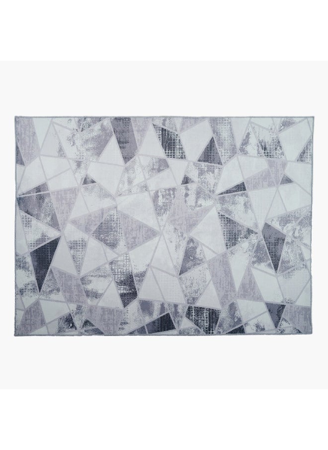 Home Box Wells Kavi Printed Flannel Rug 360 x 250 cm  - Image 1