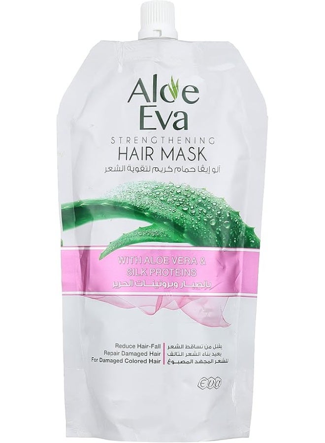 Aloe Eva Hair Mask Pouch With Aloe Vera & Silk Proteins - 250 gm
