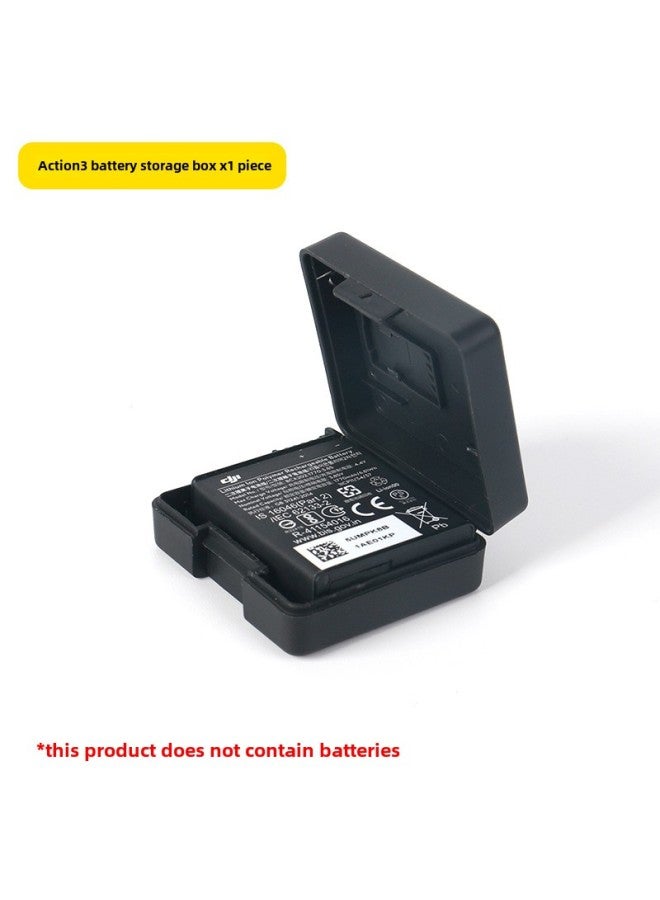 Generic DJI DJI Action3 Accessories HD Tempered Film Dust-proof Scratch-proof Tempered Screen Lens Cover Battery Storage Box-Color:action3 Battery Box - Image 1