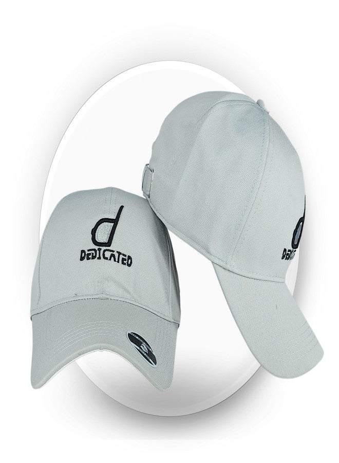 DEDICATED Lightweight Baseball Cap | Adjustable Sun Hat | Unisex Quick-Drying Hat | Sun Protection Cap | Freesize Cotton Sun Hat (Grey) - Image 2