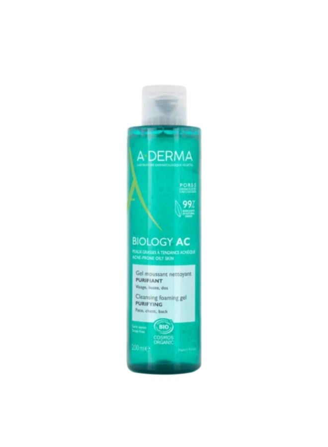 A-Derma Biology AC Purifying Cleansing Gel 200ml - Image 1