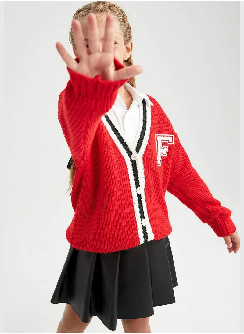 DeFacto Girl Long Sleeve Cardigan