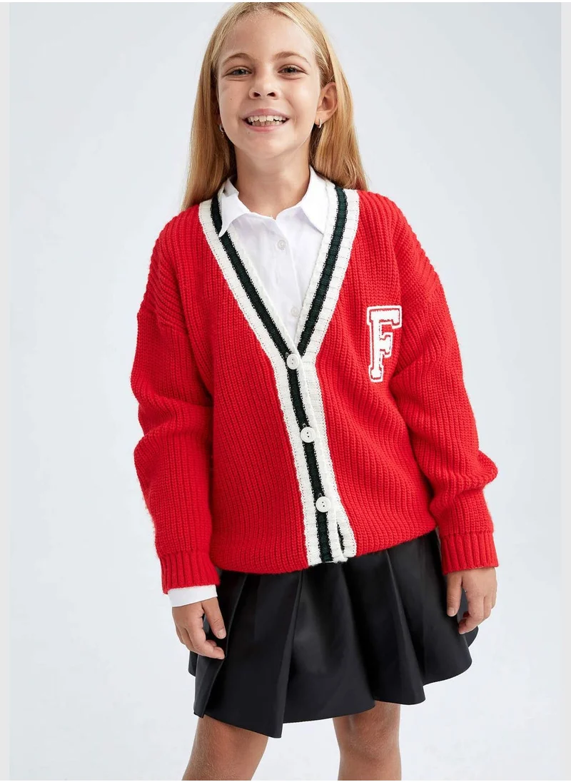 DeFacto Girl Long Sleeve Cardigan