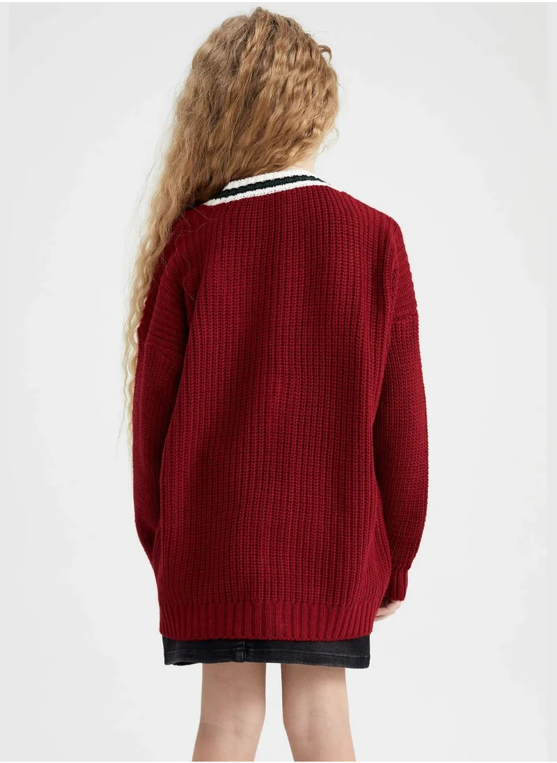 DeFacto Girl Long Sleeve Cardigan