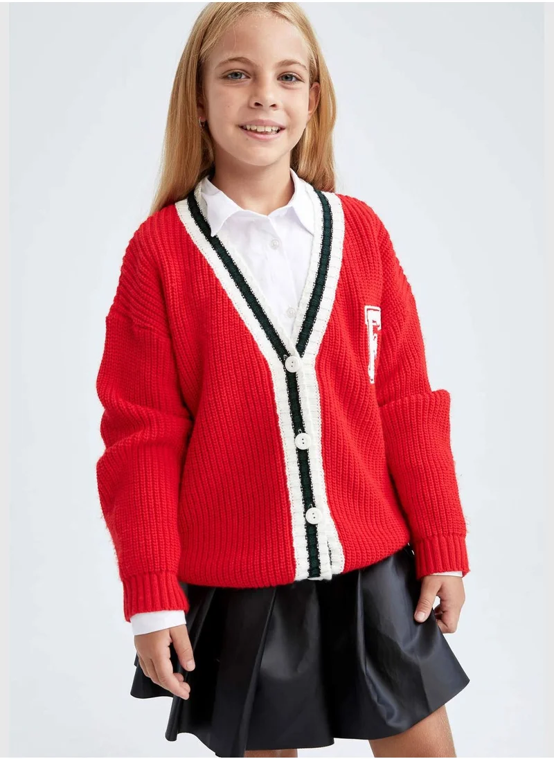 DeFacto Girl Long Sleeve Cardigan