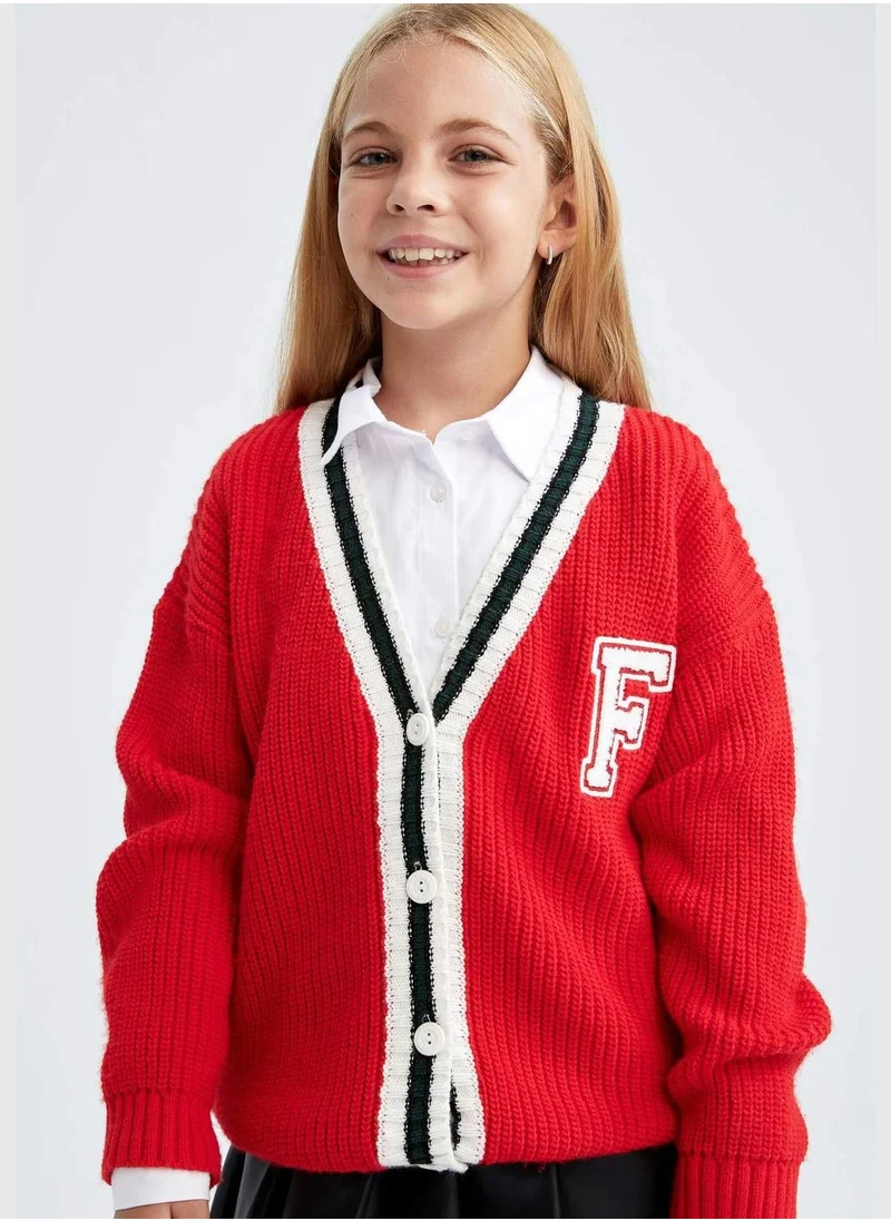 DeFacto Girl Long Sleeve Cardigan