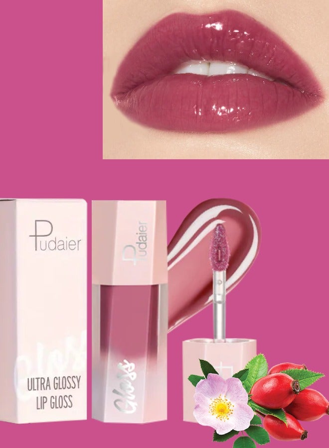pudaier Ultra Glossy Lip Gloss Diamond Matte Lip Oil Gloss Glitter Metallic Liquid Lipstick Glitter Shimmer Lip Glaze |Shimmery Finish High Pigment Long Lasting Lip Gloss Tint Makeup 02 - Image 1