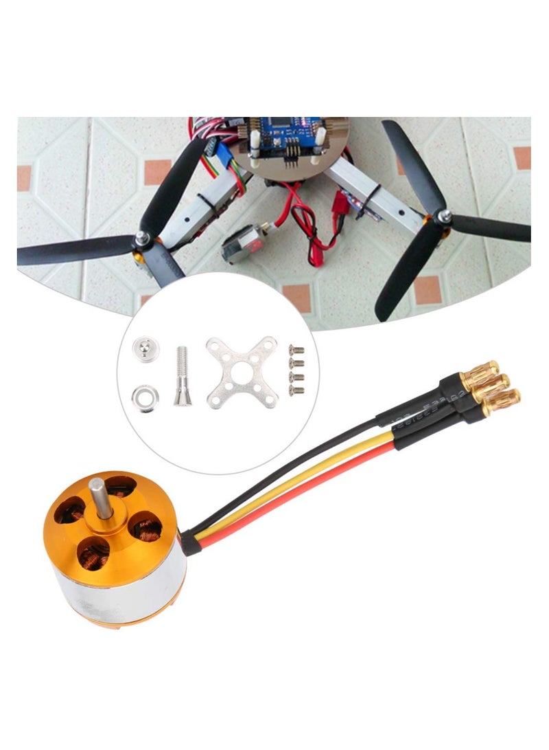 SYOSI High Power RC Quadcopter Motor Replacement, RC Brushless Motor Upgrade High Power Motor RC Quadcopter Motor High-Efficiency RC Motor Quadcopter Power Boost Compatible with RC Quadcopter(2200KV) - Image 3