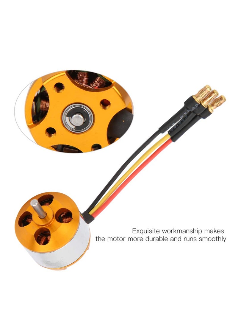 SYOSI High Power RC Quadcopter Motor Replacement, RC Brushless Motor Upgrade High Power Motor RC Quadcopter Motor High-Efficiency RC Motor Quadcopter Power Boost Compatible with RC Quadcopter(2200KV) - Image 2