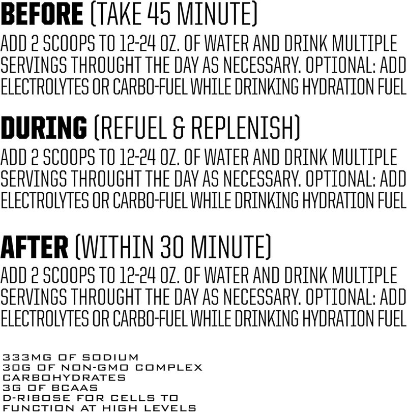Ryno Power Hydration Fuel Electrolyte Drink Mix 2lb 20 Servings Lemon Lime  Advanced Electrolyte Formula  BCAAs  Gluten Free  Sustained Energy and Muscle Recovery - Image 5