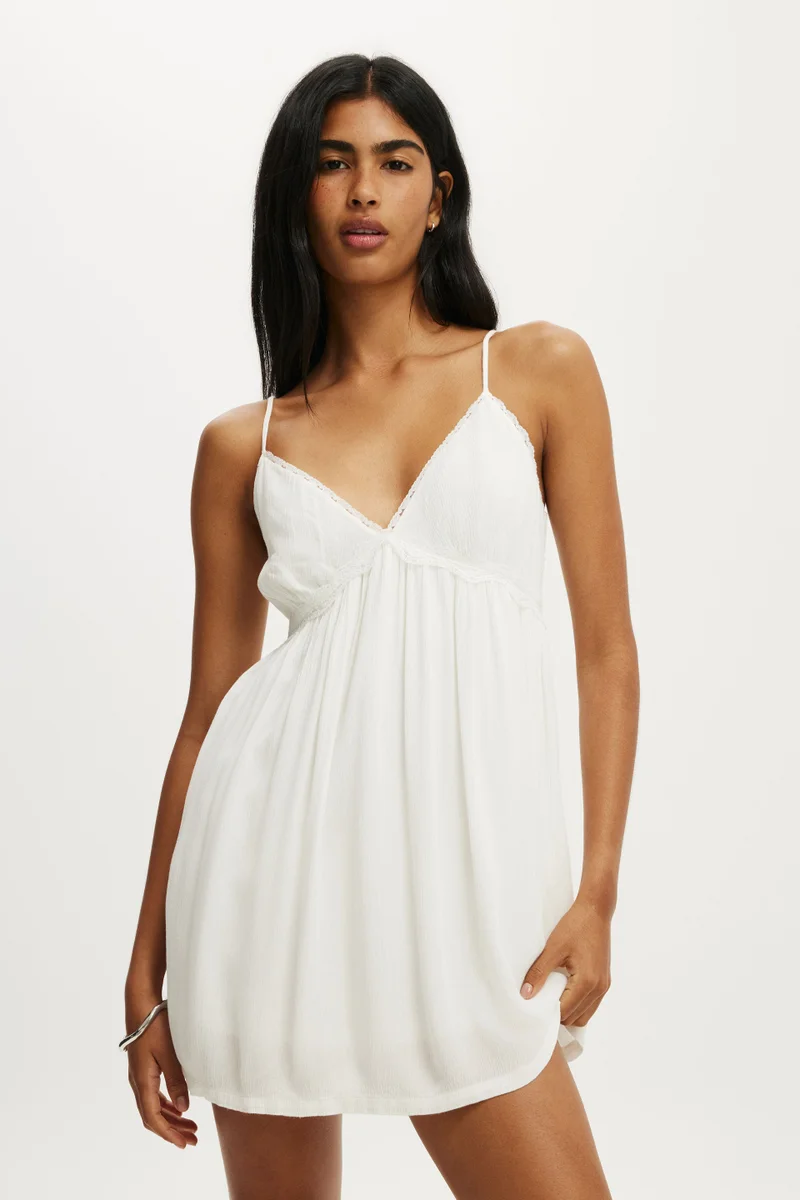 كوتون اون Sara Babydoll Mini Dress