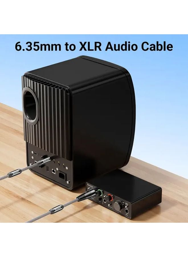 Quarter Inch TS to XLR Male Audio Cable 5m Unbalanced for Microphone Mixer Amplifier - Image 4