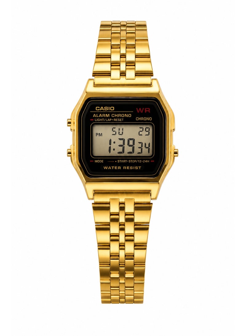 CASIO Women's Gold-Tone Digital Watch – Elegant Vintage Design with Stainless Steel Bracelet - Image 1