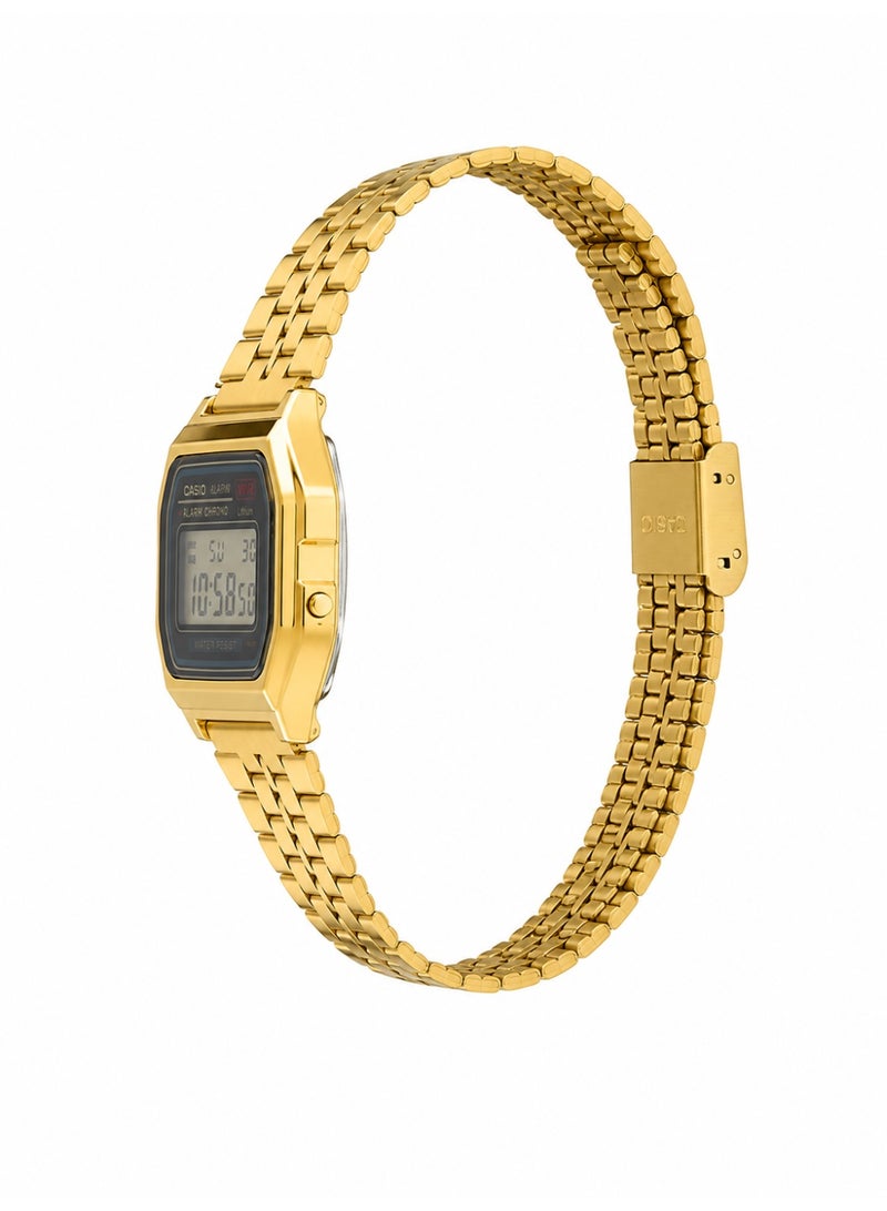 CASIO Women's Gold-Tone Digital Watch – Elegant Vintage Design with Stainless Steel Bracelet - Image 4