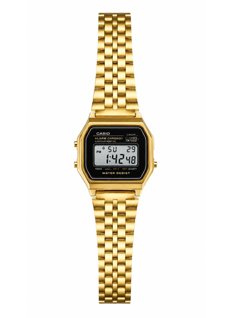 CASIO Women's Gold-Tone Digital Watch – Elegant Vintage Design with Stainless Steel Bracelet - Image 3
