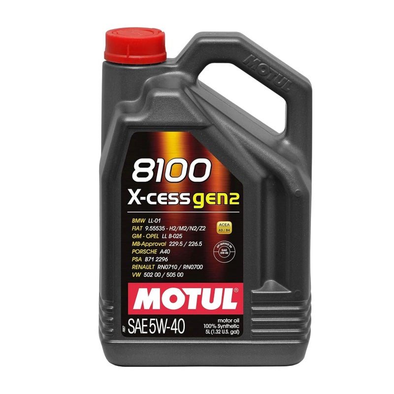 Motul 8100 5W40 XCess 5L Pack of 2