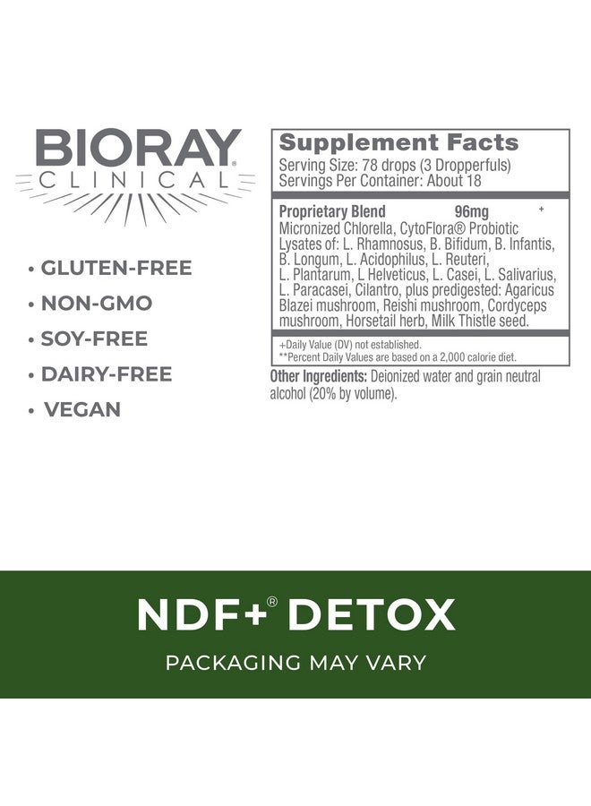 BIORAY Clinical NDF Plus - 1 fl oz - Naturally Removes Toxins from The Body - Non-GMO, Vegetarian, Gluten Free - Image 2